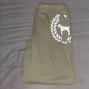 Green Victoria secret joggers